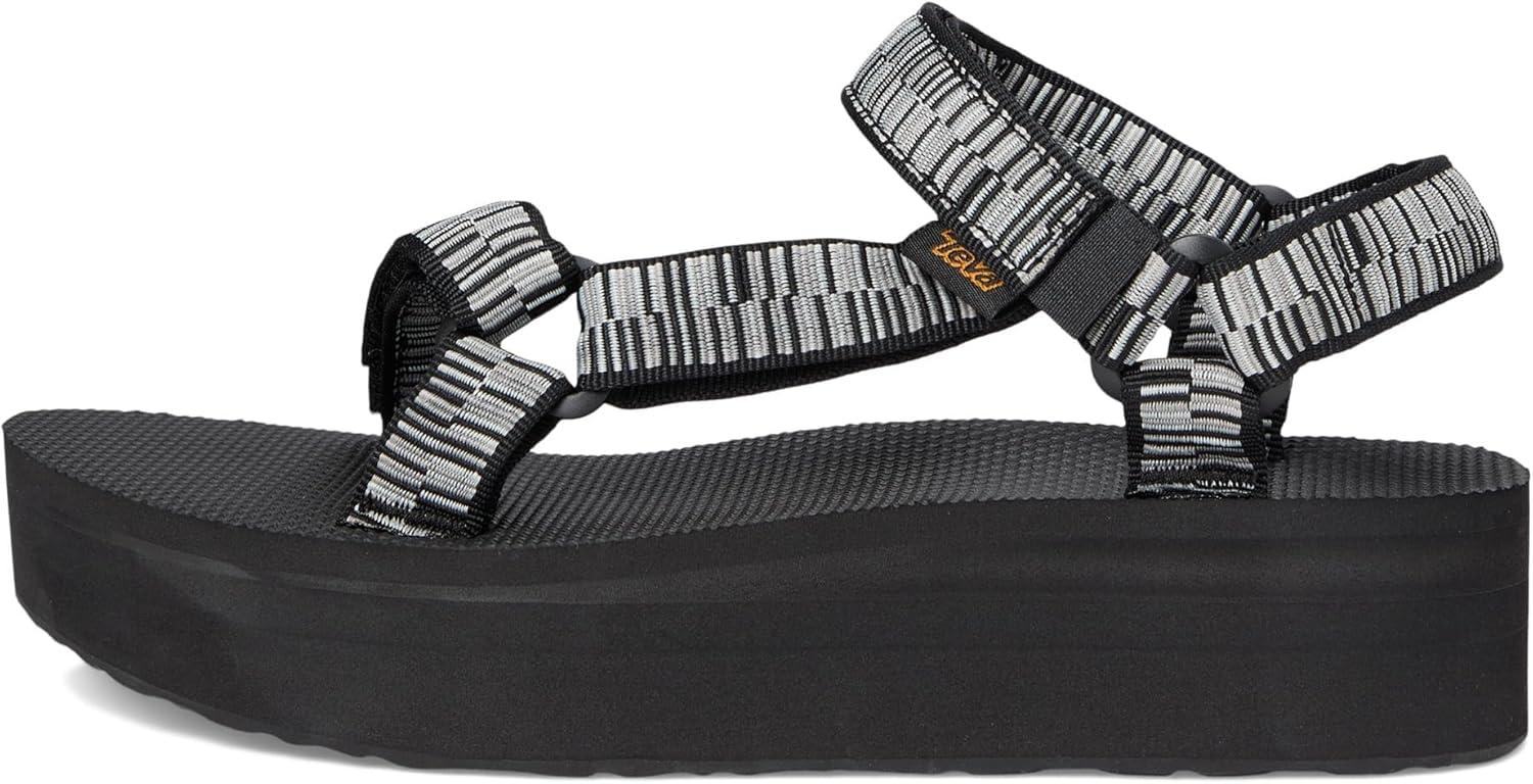 imageTeva Womens Flatform Universal SandalDigit BlackWhite