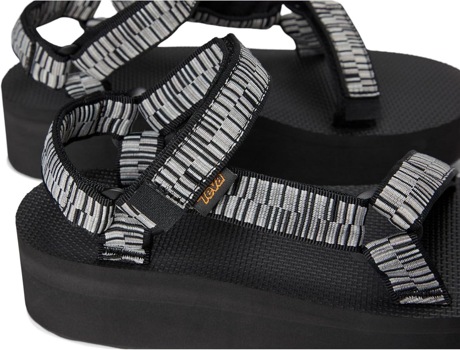 imageTeva Womens Flatform Universal SandalDigit BlackWhite