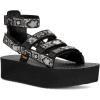 imageTeva Womens Flatform Mevia Adjustable QuickDrying Casual Sandals FlatNeon Floral BlackCream