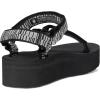 imageTeva Womens Flatform Universal SandalDigit BlackWhite
