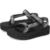 imageTeva Womens Flatform Universal SandalDigit BlackWhite