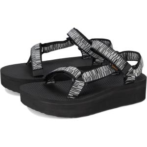imageTeva Womens Flatform Universal SandalDigit BlackWhite