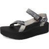 imageTeva Womens Flatform Universal Sunscape Sport SandalWaterles BlackCream
