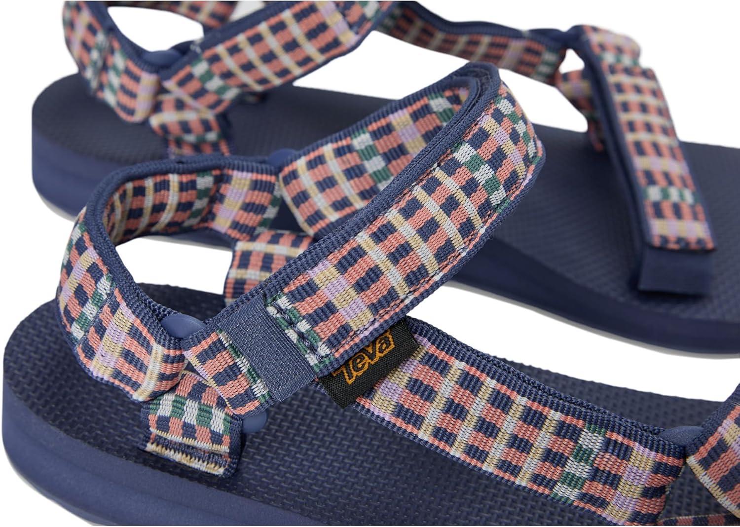 imageTeva Womens Original Universal Sport Sandal Modern Check Crown Blue 7