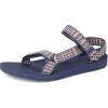 imageTeva Womens Original Universal Sport Sandal Modern Check Crown Blue 7