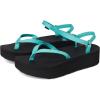 imageTeva womens Flatform Sandal SlimBright TealBlack