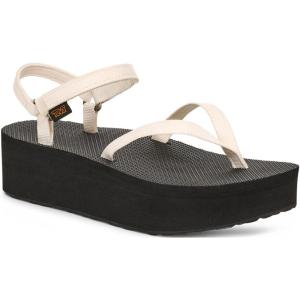 imageTeva womens Flatform Sandal SlimCoconut MilkBlack