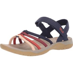 image:imageTEVA Womens Casual Comfortable Leather Elzada Sandal with HookAndLoop ClosureMulticolour Eclipse Multi Esml
