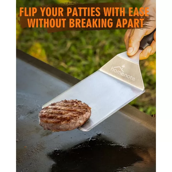 HOMENOTE Burger Spatula, Extra Wide Smash Burger Turner, Professional Hamburger Spatula for Flat Top Griddle, BBQ Grill, Indoor Outdoor Cooking