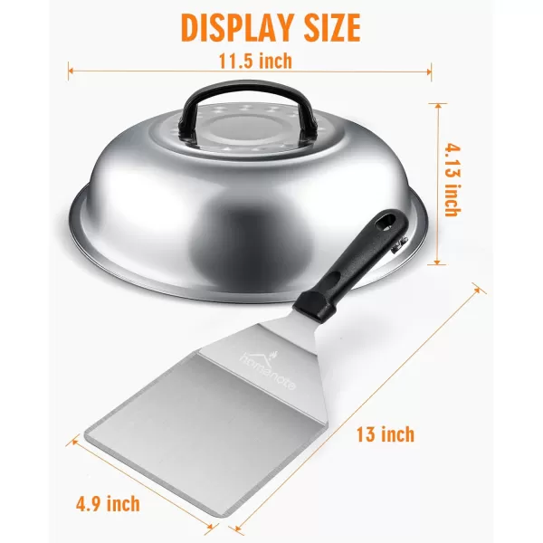 HOMENOTE Burger Spatula, Extra Wide Smash Burger Turner, Professional Hamburger Spatula for Flat Top Griddle, BBQ Grill, Indoor Outdoor Cooking