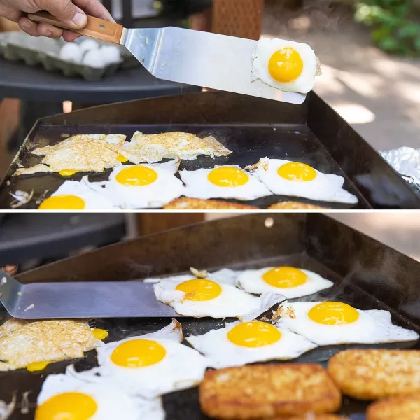 HOMENOTE Griddle Accessories Kit, Exclusive Griddle Tools Spatulas Set for Blackstone - 8 Pcs Commercial Grade Flat Top Grill Accessories - Great for Outdoor BBQ, Teppanyaki and Camping, Black