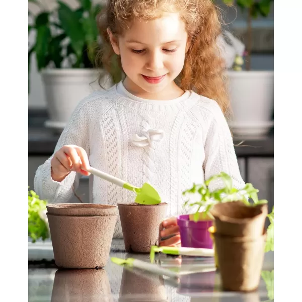 Homenote Peat Pots, 60 Pcs 4 Inch Seed Starting Pots with Drainage Holes Round Nursery Pot, Plants Pots with Bonus 20 Plant Labels
