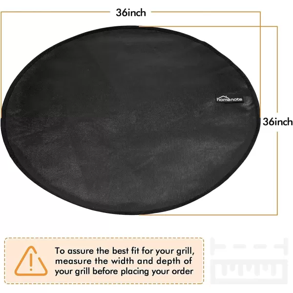 homenote Large Under Grill Mat, Durable 36 x 65 inches Deck and Patio Protective Mats, Fireproof Grill Pads for Outdoor, Perfect for Charcoal Grills, Gas Grills, Oil Fryers and Smokers