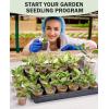 imagehomenote Clear Nursery Pots for Plants3 Inch Plant Pot for Planting Plastic Seedling Pots with Drainage Holes Seed Starter Pot Flower Pots High Transparency with 20 Plant Labels 60 PackTransparencyno Lid