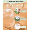 imagehomenote Clear Nursery Pots for Plants3 Inch Plant Pot for Planting Plastic Seedling Pots with Drainage Holes Seed Starter Pot Flower Pots High Transparency with 20 Plant Labels 60 PackTransparencywith Lid