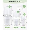 imagehomenote Clear Nursery Pots for Plants3 Inch Plant Pot for Planting Plastic Seedling Pots with Drainage Holes Seed Starter Pot Flower Pots High Transparency with 20 Plant Labels 60 PackTransparencywith Lid