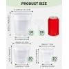 imagehomenote Clear Nursery Pots for Plants3 Inch Plant Pot for Planting Plastic Seedling Pots with Drainage Holes Seed Starter Pot Flower Pots High Transparency with 20 Plant Labels 60 PackTransparencyno Lid