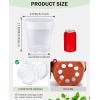 imagehomenote Clear Nursery Pots for Plants3 Inch Plant Pot for Planting Plastic Seedling Pots with Drainage Holes Seed Starter Pot Flower Pots High Transparency with 20 Plant Labels 60 PackTransparencyno Lid