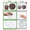 imagehomenote Clear Nursery Pots for Plants3 Inch Plant Pot for Planting Plastic Seedling Pots with Drainage Holes Seed Starter Pot Flower Pots High Transparency with 20 Plant Labels 60 PackTransparencywith Lid