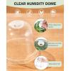 imagehomenote Clear Nursery Pots for Plants3 Inch Plant Pot for Planting Plastic Seedling Pots with Drainage Holes Seed Starter Pot Flower Pots High Transparency with 20 Plant Labels 60 PackTransparencywith Lid
