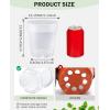 imagehomenote Clear Nursery Pots for Plants3 Inch Plant Pot for Planting Plastic Seedling Pots with Drainage Holes Seed Starter Pot Flower Pots High Transparency with 20 Plant Labels 60 PackTransparencyno Lid