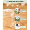 imagehomenote Clear Nursery Pots for Plants3 Inch Plant Pot for Planting Plastic Seedling Pots with Drainage Holes Seed Starter Pot Flower Pots High Transparency with 20 Plant Labels 60 PackBlackwith Lid