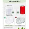 imagehomenote Clear Nursery Pots for Plants3 Inch Plant Pot for Planting Plastic Seedling Pots with Drainage Holes Seed Starter Pot Flower Pots High Transparency with 20 Plant Labels 60 PackTransparencyno Lid