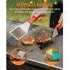 imageHOMENOTE Griddle Accessories Kit Exclusive Griddle Tools Spatulas Set for Blackstone  8 Pcs Commercial Grade Flat Top Grill Accessories  Great for Outdoor BBQ Teppanyaki and Camping BlackRed