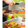 imageHOMENOTE Griddle Accessories Kit Exclusive Griddle Tools Spatulas Set for Blackstone  8 Pcs Commercial Grade Flat Top Grill Accessories  Great for Outdoor BBQ Teppanyaki and Camping BlackBlack