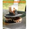 imageHOMENOTE Griddle Accessories for Blackstone Commercial Grade 12 Inch Heavy Duty Melting Dome with Rectangle Cast Iron Smash Burger Press Perfect for Flat Top Hibachi Grill Indoor OutdoorMelting Dome  Round Press