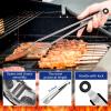 imageHOMENOTE Grilling Accessories 17PCS Grill Tools Set BBQ Tool Kit Stainless Steel Grill Sets 16 Spatula Tongs Thermometer for Barbecue Camping Perfect Grill Gift