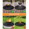 imageHOMENOTE Round Under Grill Mat ampamp Fire Pit Mat 36quot Deck Patio Protect Mat Fireproof Grill Pad for Fire Pit Griddle Cooking Center Outdoor Flat Top Gas Propane Burners ampamp Portable Charcoal Grills