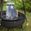 imagehomenote Rapid Charcoal Chimney Starter Set Fireplace Accessories Lighter Cubes BBQ Heat Resistant Gloves Blower BBQ Tools