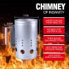 imagehomenote Rapid Charcoal Chimney Starter Set Fireplace Accessories Lighter Cubes BBQ Heat Resistant Gloves Blower BBQ Tools