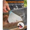 imageHOMENOTE Griddle Cleaning Kit for Blackstone Professional Griddle Scraper Kit with Reinforced Heavy Duty Scraper Bricks Scouring Pads with Handle 9pcs