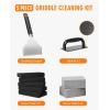 imageHOMENOTE Griddle Cleaning Kit for Blackstone Professional Griddle Scraper Kit with Reinforced Heavy Duty Scraper Bricks Scouring Pads with Handle 9pcs
