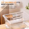 imageHOMENOTE Container 12 Quart with Lid ampamp Rack and Sleeve  BPA Free Complete Sous Vide Accessories Kit with Cookbook For Anova and Most Sous Vide CookersSlow Cooker  without accessories