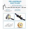 imageHOMENOTE Misting Cooling System 26FT 8M Misting Line  7 Brass Mist Nozzles  Brass Adapter34quot Outdoor Mister for Patio Backyard Garden Greenhouse42FT  13M