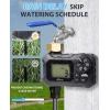 imageHOMENOTE Sprinkler Timer Water Timer for Garden Hose Programmable with Rain DelayManualAutomatic Watering System 1 Outlet Brass Swivel IP65 WaterproofBrass