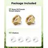 imageHOMENOTE US Standard Faucet Adapter 34 to 14 Hose Adapter Convert 34quot Female Hose Thread Bib to 14quot Tubing 2 Brass Adapters with 4 Washers