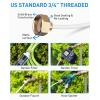 imagehomenote Misting Cooling System 92FT 28M Misting Line  26 Brass Mist Nozzles  Brass Adapter34quot Misters for Outside Patio Cooling Garden Greenhouse Watering92FT 28M