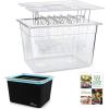 imageHOMENOTE Container 12 Quart with Lid ampamp Rack and Sleeve  BPA Free Complete Sous Vide Accessories Kit with Cookbook For Anova and Most Sous Vide CookersSlow Cooker  with Cooking Rack and Cooking Cover