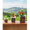 imagehomenote Clear Nursery Pots for Plants4567 Inch Plant Pot for Planting Plastic Seedling Pots with Drainage Holes Seed Starter Pot Flower Pots High Transparency with 20 Plant Labels 30 PackTransparencyno Lid