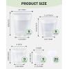 imagehomenote Clear Nursery Pots for Plants4567 Inch Plant Pot for Planting Plastic Seedling Pots with Drainage Holes Seed Starter Pot Flower Pots High Transparency with 20 Plant Labels 30 PackTransparencyno Lid