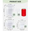 imagehomenote Clear Nursery Pots for Plants4567 Inch Plant Pot for Planting Plastic Seedling Pots with Drainage Holes Seed Starter Pot Flower Pots High Transparency with 20 Plant Labels 30 PackTransparencyno Lid