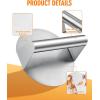 imagehomenote Griddle Accessories for Blackstone Commercial Grade 12 Inch Heavy Duty Melting Dome with Round Stainless Steel Smash Burger Press Perfect for Flat Top Hibachi Grill Outdoor IndoorDomeRound PressStainless Steel