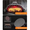 imagehomenote Griddle Accessories for Blackstone Commercial Grade 12 Inch Heavy Duty Melting Dome with Round Stainless Steel Smash Burger Press Perfect for Flat Top Hibachi Grill Outdoor IndoorDomeRound Press Cast Iron