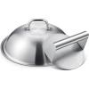 imagehomenote Griddle Accessories for Blackstone Commercial Grade 12 Inch Heavy Duty Melting Dome with Round Stainless Steel Smash Burger Press Perfect for Flat Top Hibachi Grill Outdoor IndoorDomeRound PressStainless Steel