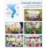 imageHOMENOTE 20 Pack Brass Misting Nozzles and 5 Pack Tees Misters for Outdoor Cooling System Misting Nozzles Replacements for 14 inch tubing