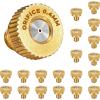 imageHOMENOTE 20 Pack Brass Misting Nozzles and Tconnectors for Outdoor Cooling System 00118quot Orifice 03 mm 1024 UNC Mister Nozzles Replacement for Outside Patio Misting Garden Greenhouse Watering04mm Orifice
